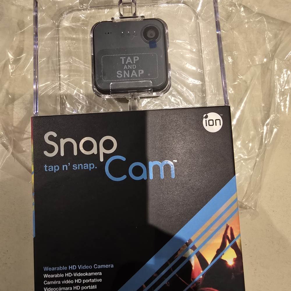 SnapCam Wearable HD Video Camera - Black